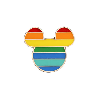 Celebrate Love with Our Custom Rainbow Enamel Pins - Stylish LGBT Brooches Featuring Heart and Gesture Designs for Bags, Shirts, and Lapels - Perfect Unique Jewelry Gifts