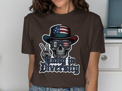 Unity in Diversity Skull Graphic T-Shirt product