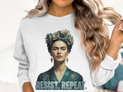 Resist Repeat Artistic Sweatshirt