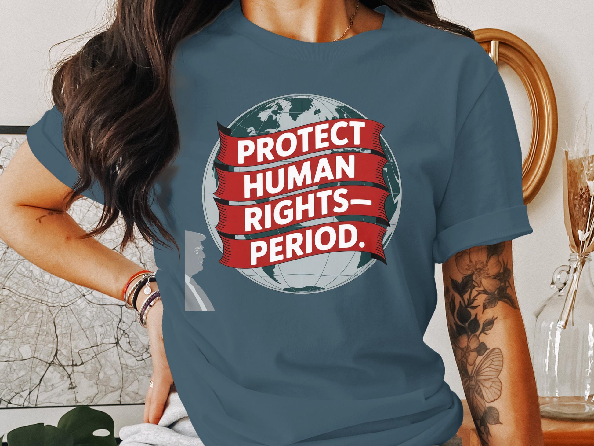 Protect Human Rights Period Graphic T-shirt product