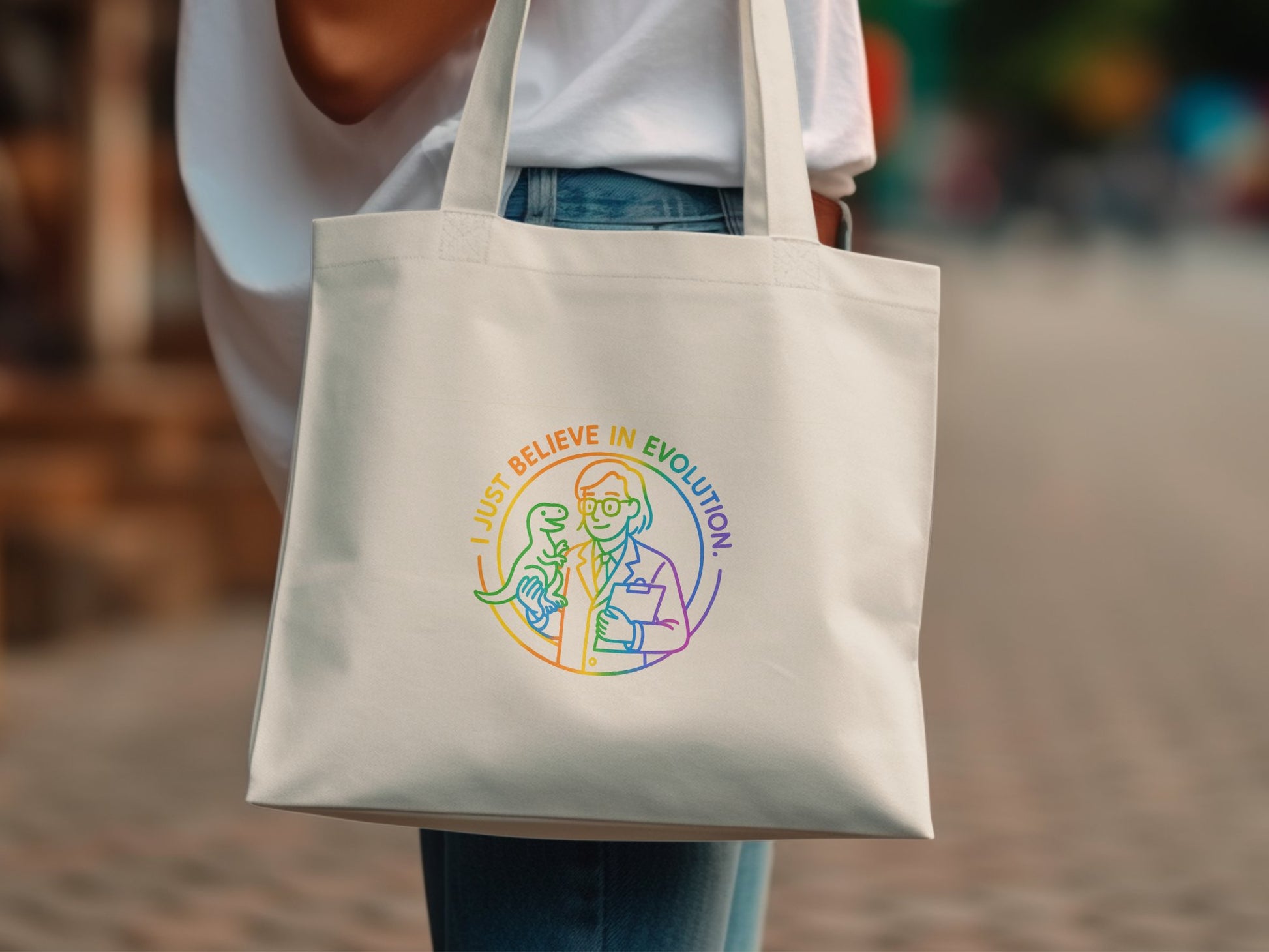 Inspirational Graphic Tote Bag Evolution product type