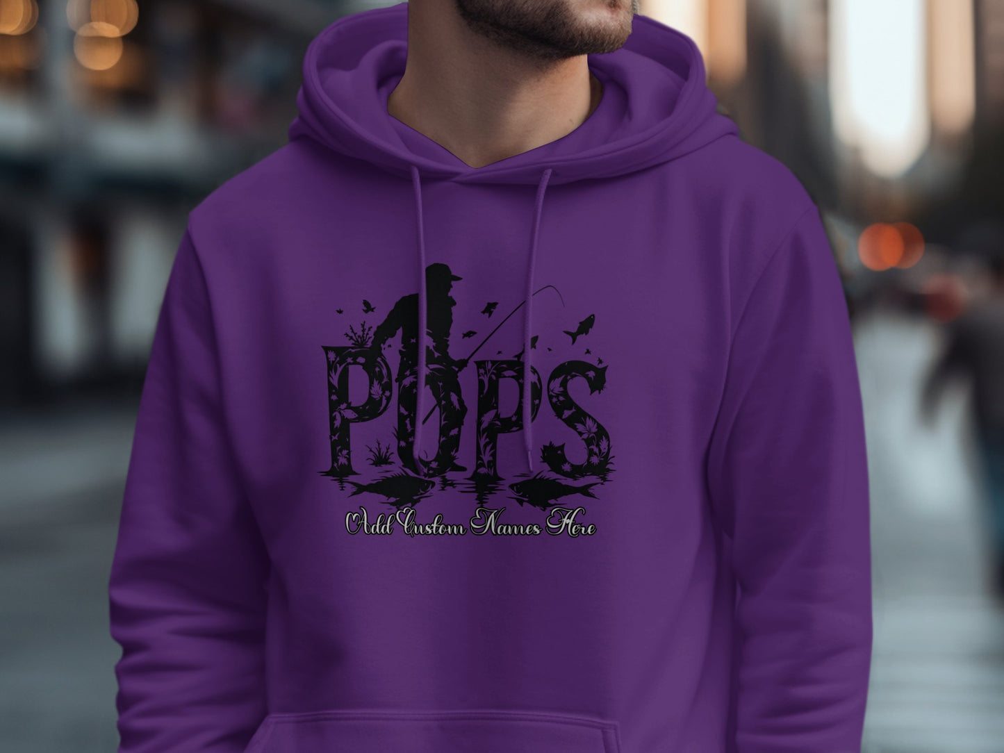 Bold Purple Custom Pops Hoodie product