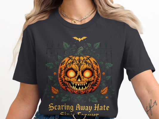 Scaring Away Hate Halloween Pumpkin Graphic product