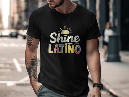 Shine Your Latino Graphic Printed T shirt product