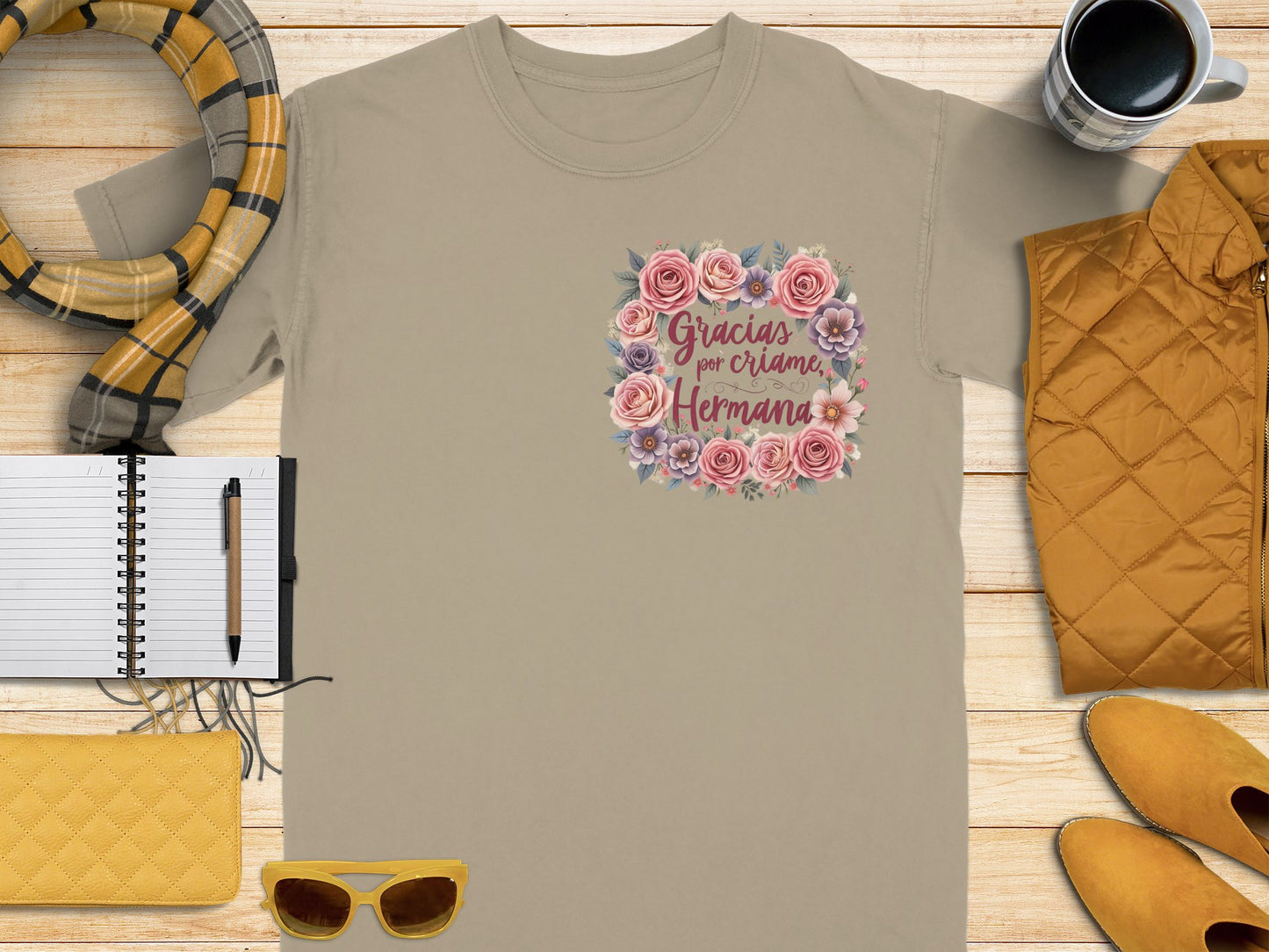 Gracias por crecer hermana floral graphic product type