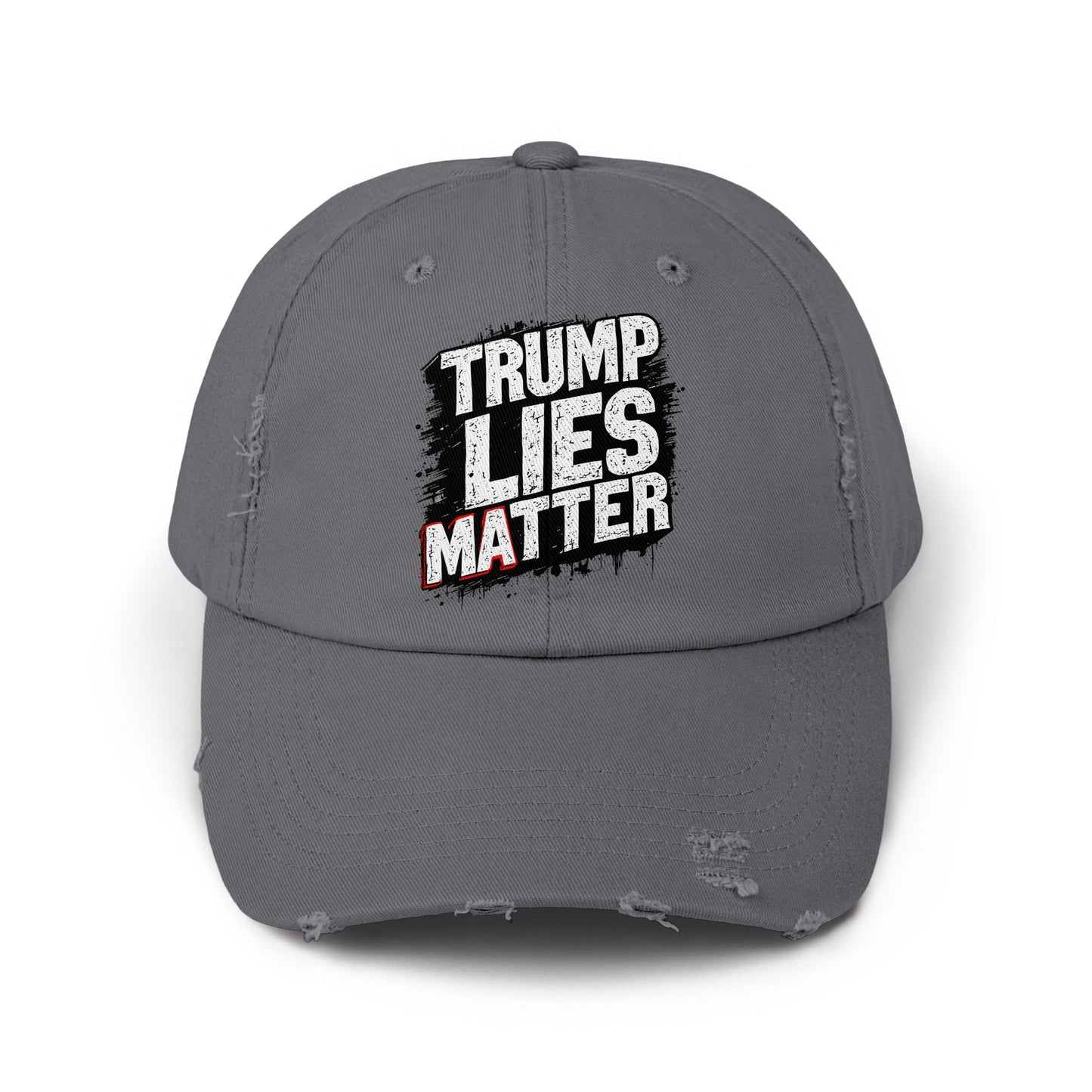 Trump Lies Matter Text Design on Grey Hat product