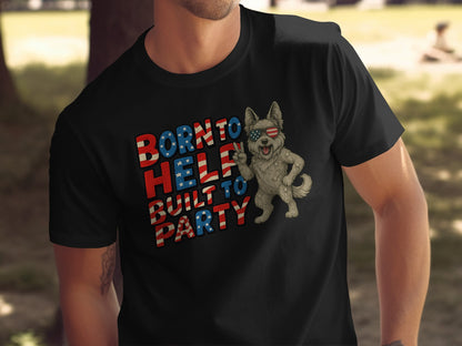 Born To Help Built To Party Funny Statement product type