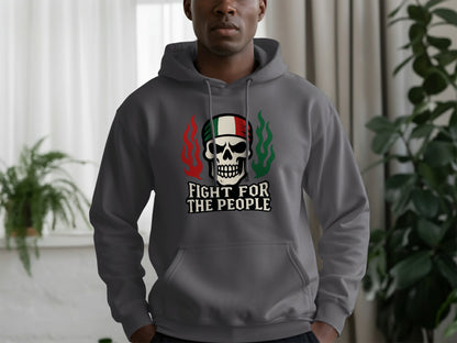 Fight for the People Skull Graphic Hoodie product