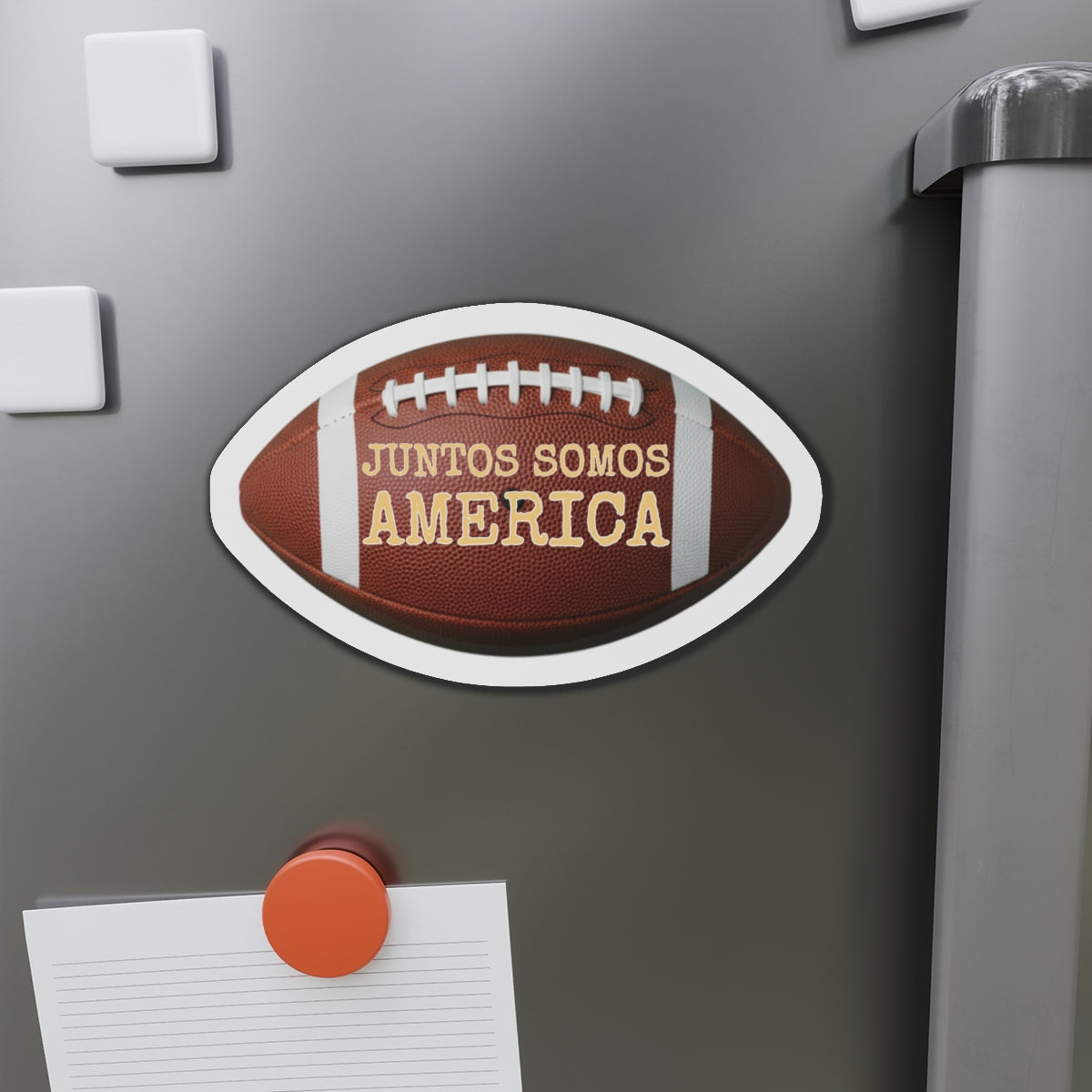 Juntos Somos America Football Refrigerator Sticker