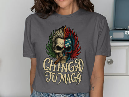 Patriotic Skull Graphic Print T-shirt product type