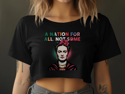 A Nation for All Not Some Graphic Crop Top product