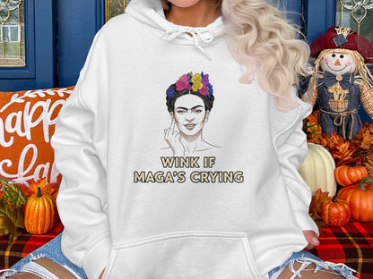 Wink If Maga's Crying Hoodie Product
