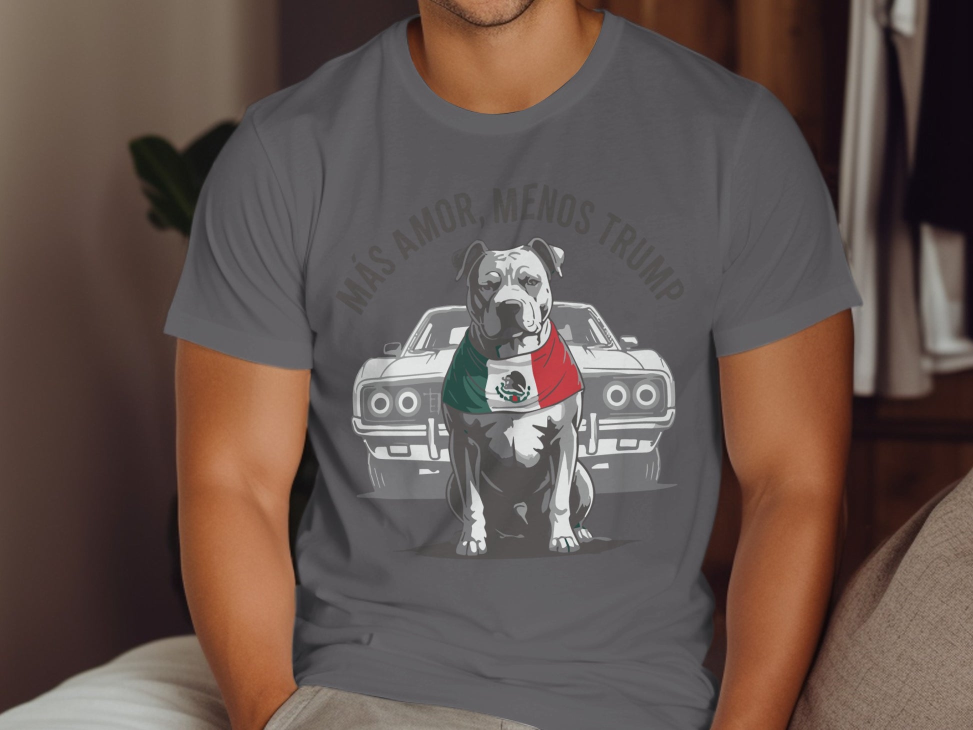 Más Amor Menos Trump Graphic Tee Shirt product