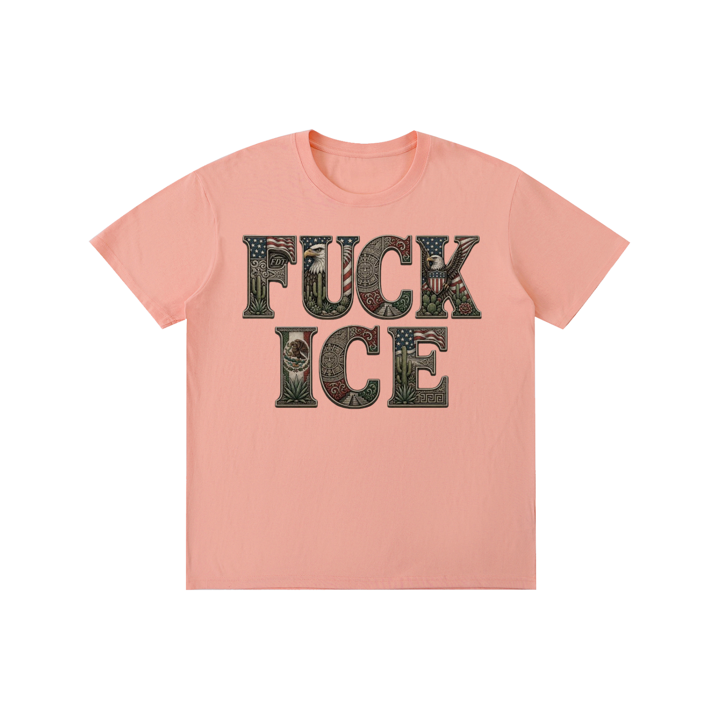 FUCK ICE with FDT Subtle The Perfect Tee; LOUDNESS Needed Now!! Pure Cotton Unisex T-Shirt