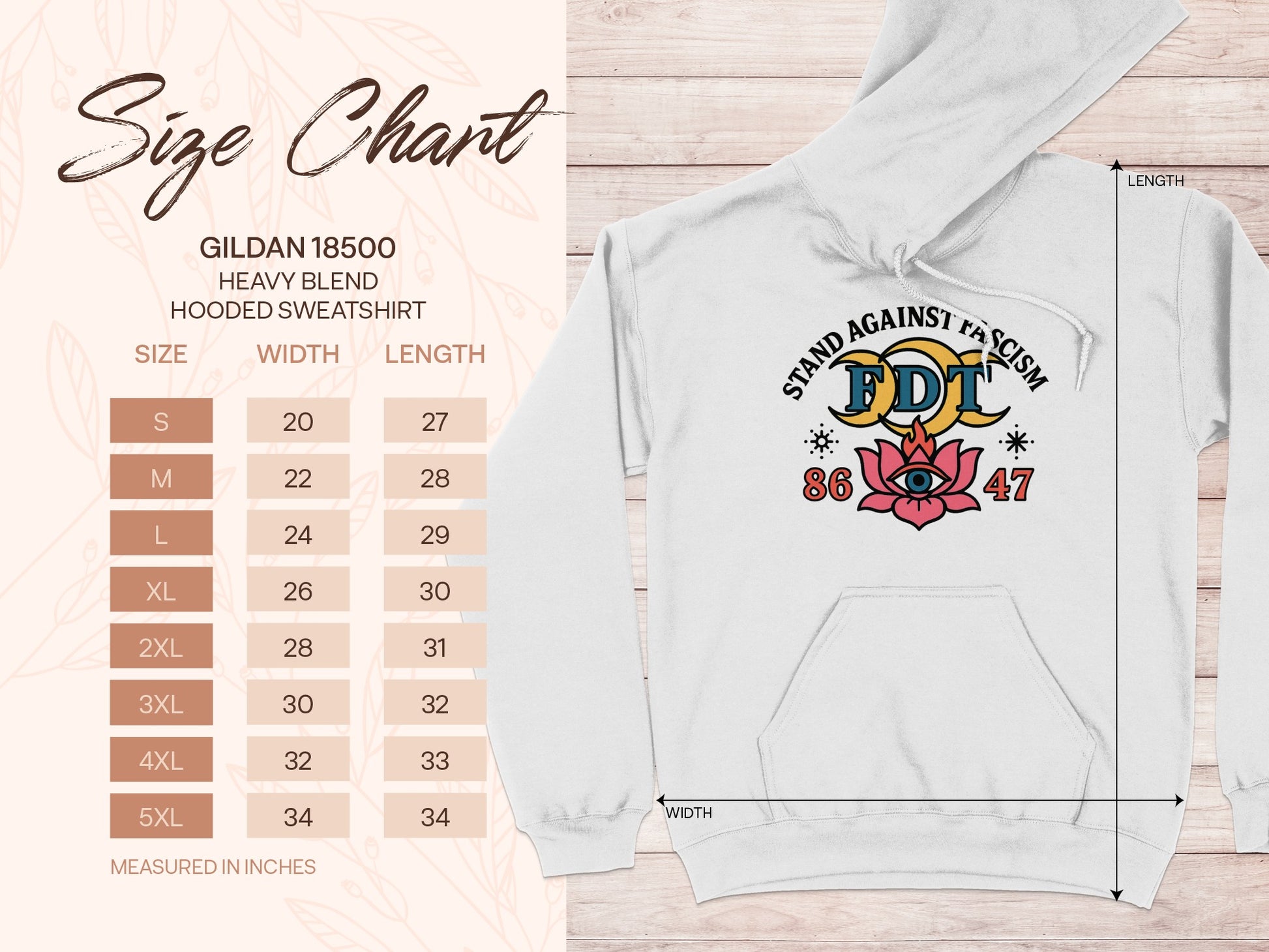 Stand Against Fascism FDT Hooded Sweatshirt product