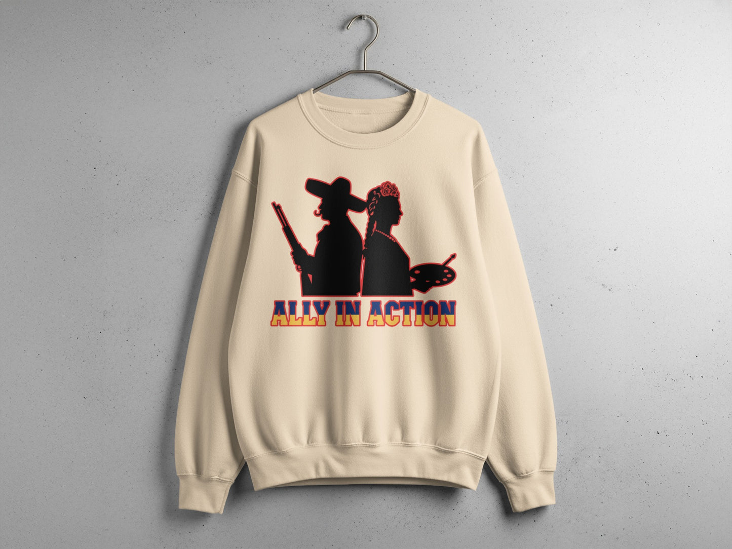 Ally In Action Graphic Unisex Crewneck Sweatshirt