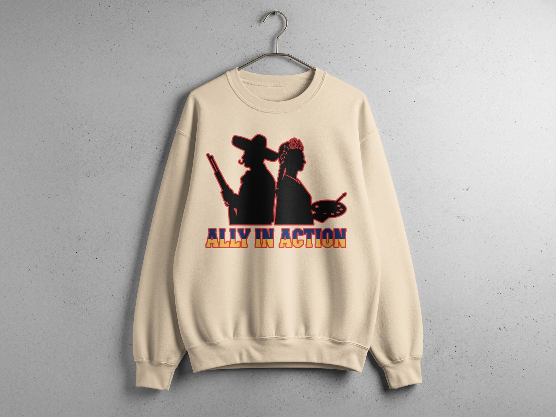 Ally In Action Graphic Unisex Crewneck Sweatshirt
