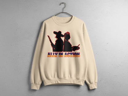 Ally In Action Graphic Unisex Crewneck Sweatshirt