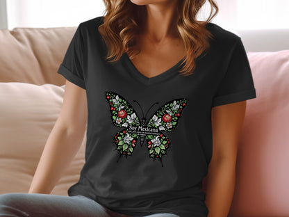 Soy Mexicana Butterfly Graphic Tee Shirt product