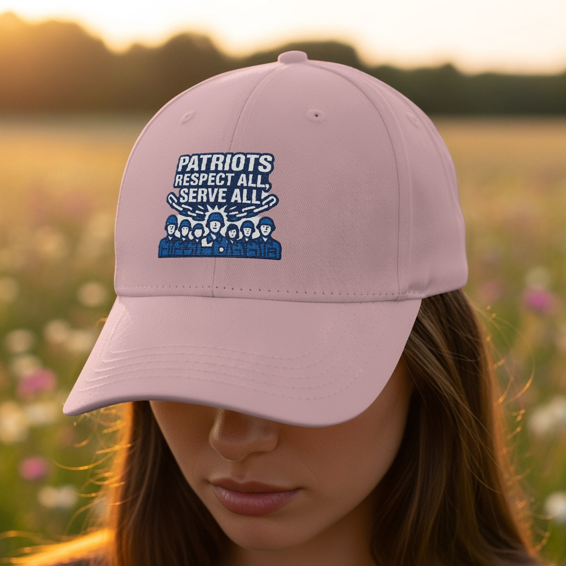 Patriots Respect All Serve All Embroidered Cap product