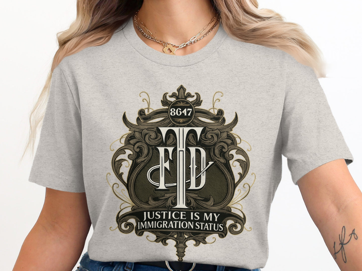 Justice Is My Immigration Status Graphic T-Shirt Product