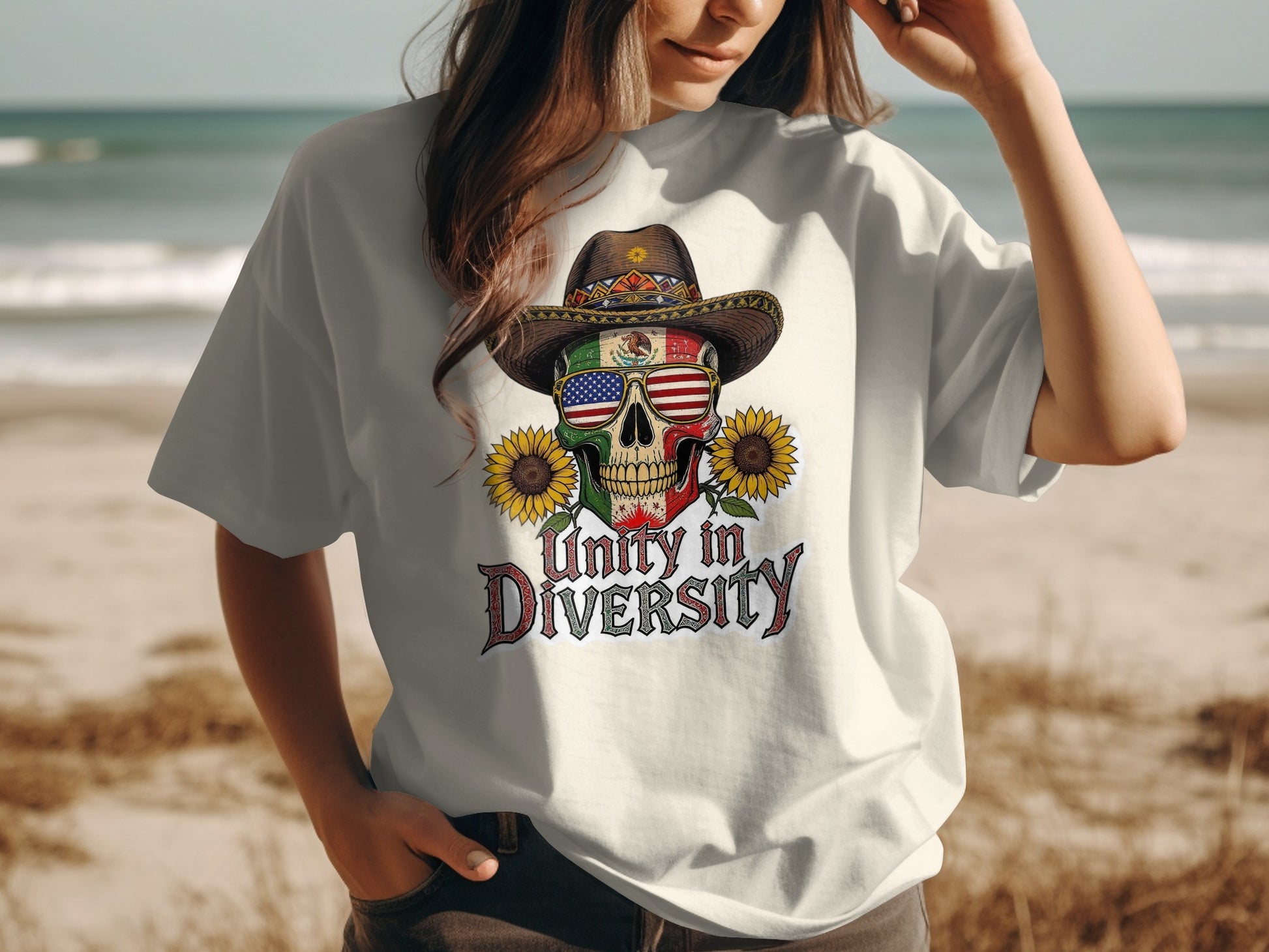 Unity in Diversity Skull Graphic T-Shirt product