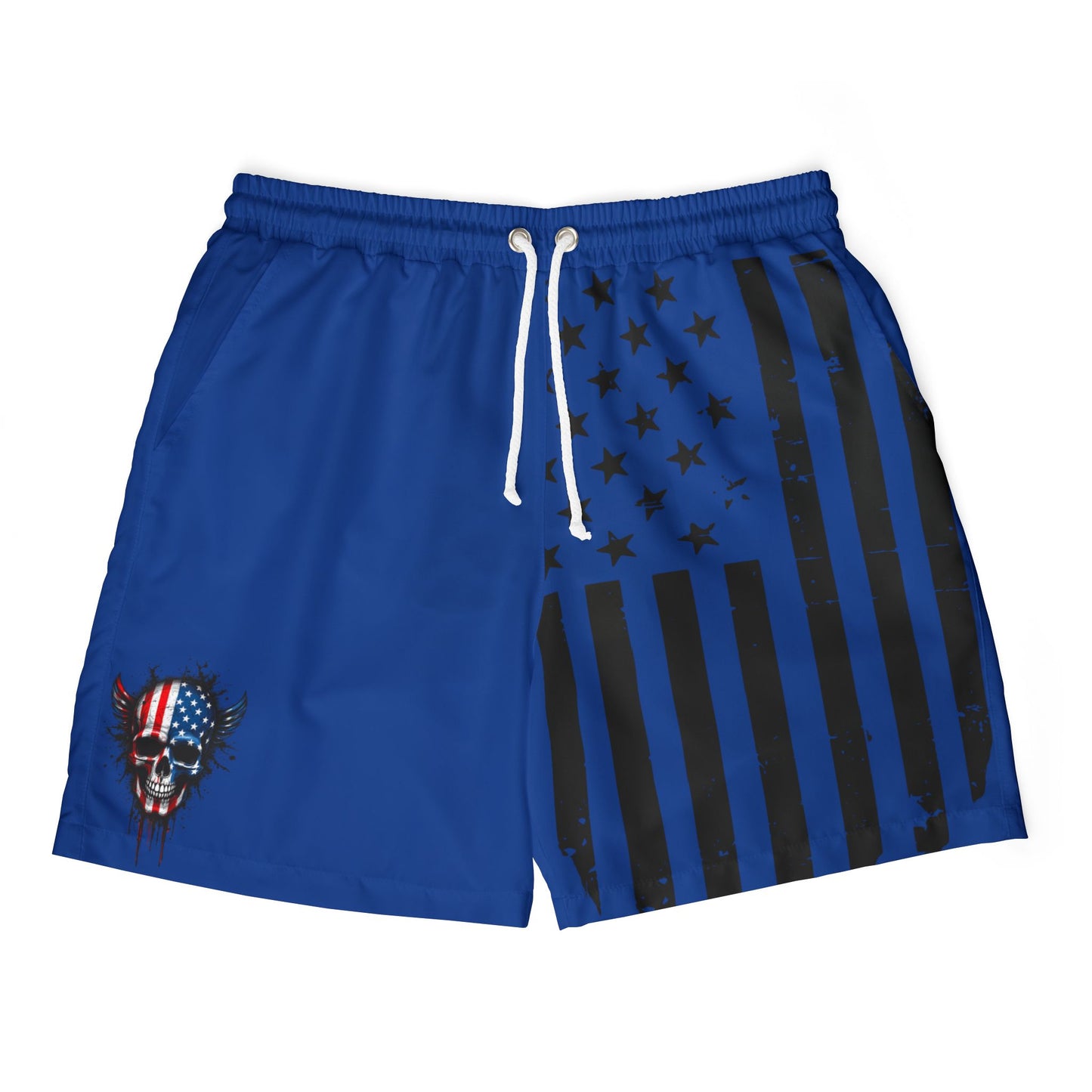 Patriotic Swim Shorts, 4th of July Swimwear, Unisex Beach Shorts, Fireworks Swim Trunks, Summer Pool Wear, Holiday Swim Attire