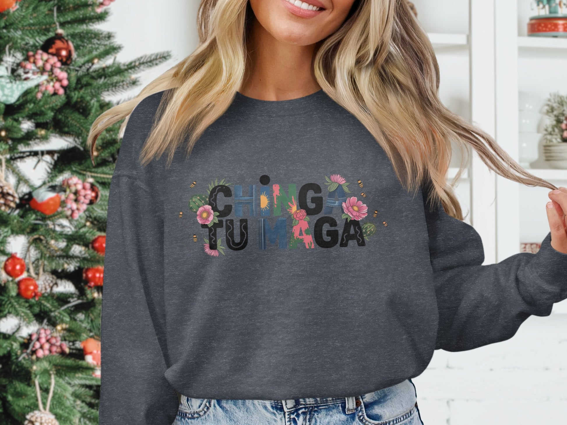 Chingona Flower Design Graphic Printed Product type