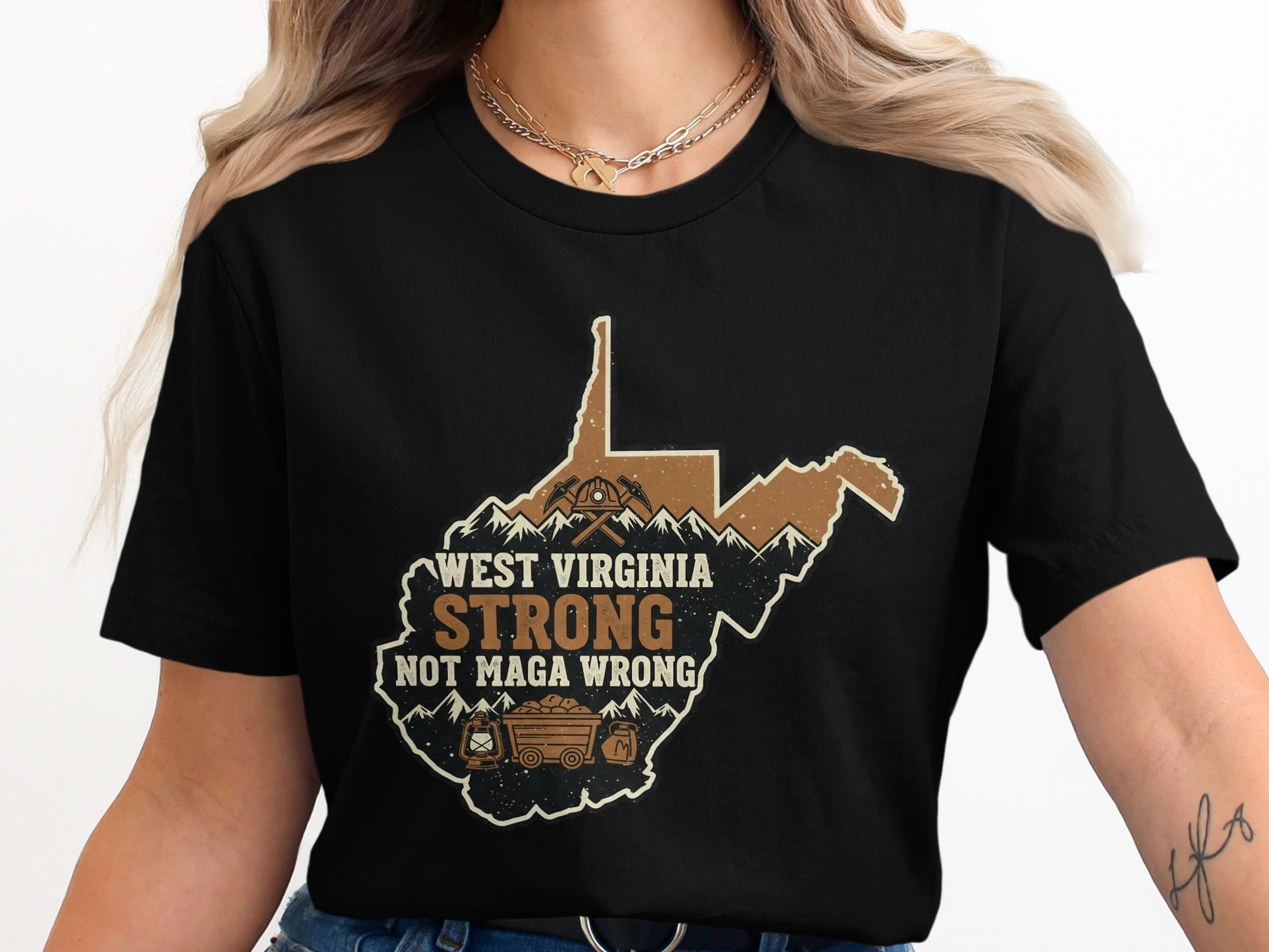 West Virginia Strong Not Maga Wrong T-Shirt product type