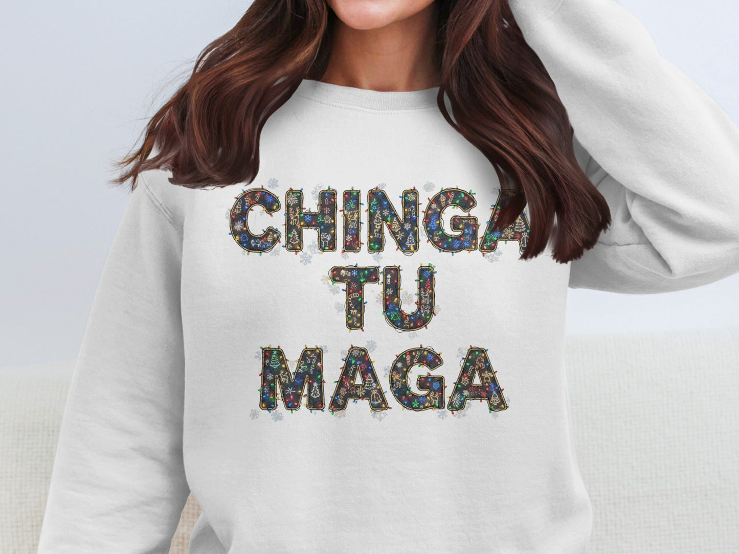 CHINGA TU MAGA Bold Statement Sweatshirt for Expressing Views