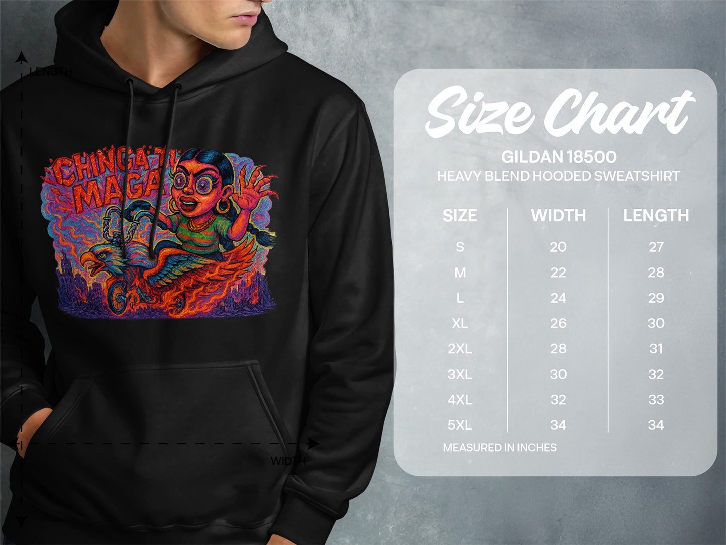 Chingatmanga Colorful Graphic Hoodie Sweatshirt product type