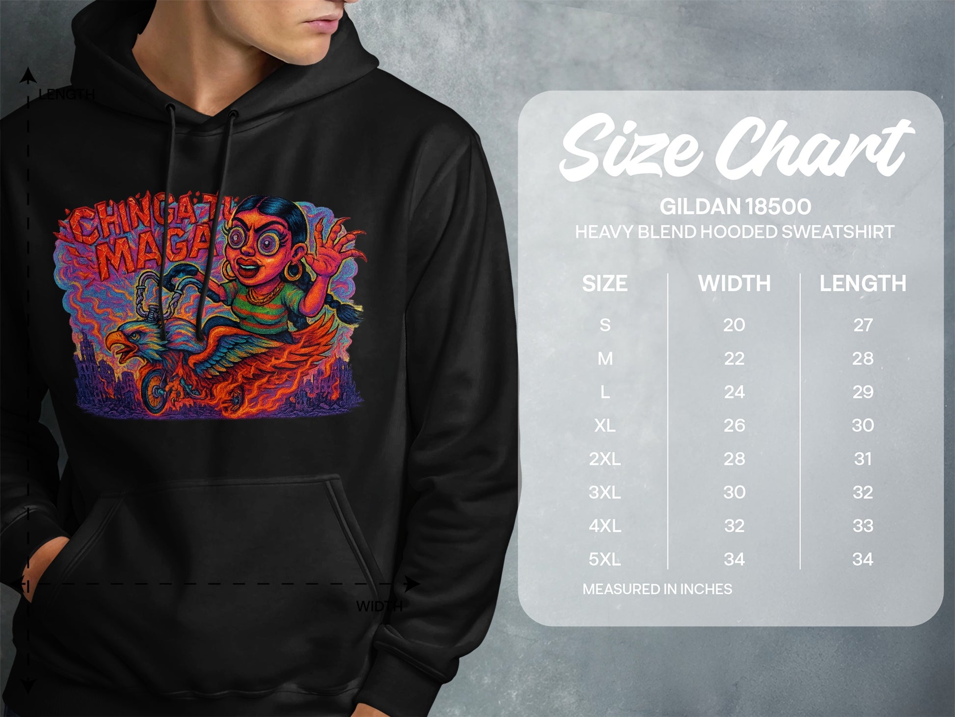 Chingatmanga Colorful Graphic Hoodie Sweatshirt product type