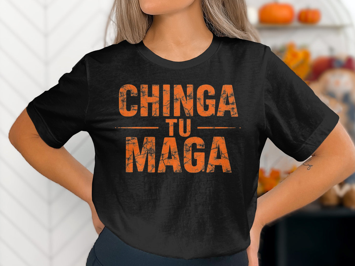 CHINGA TU MAGA Graphic Statement Shirt