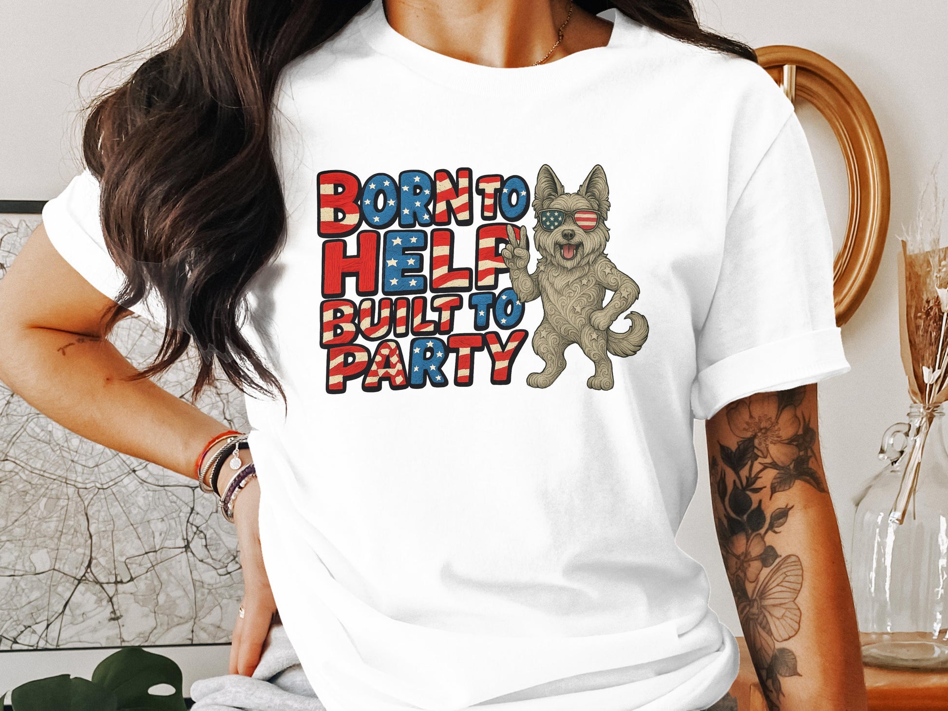 Born to Help Built to Party Graphic T-Shirt product type