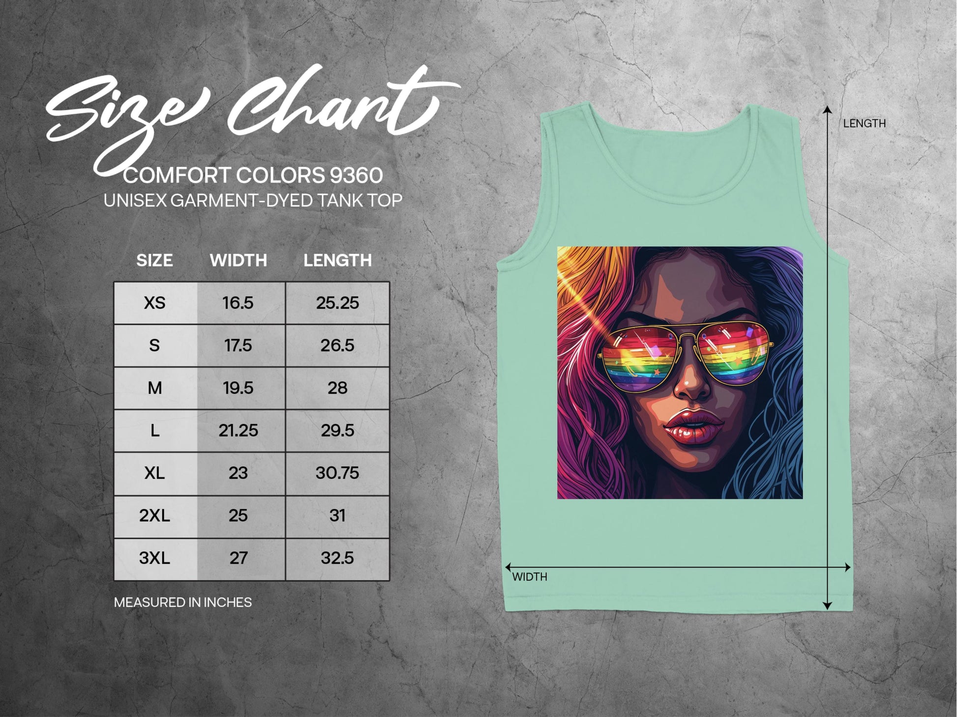 Vibrant Artistic Print Unisex Tank Top product