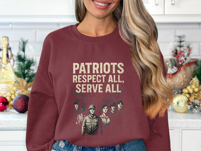 Patriots Respect All Serve All Sweater product type