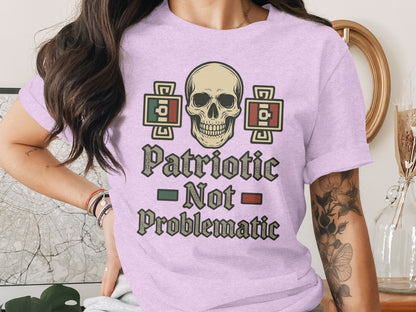 Patriotic Not Problematic Skull Graphic T-Shirt