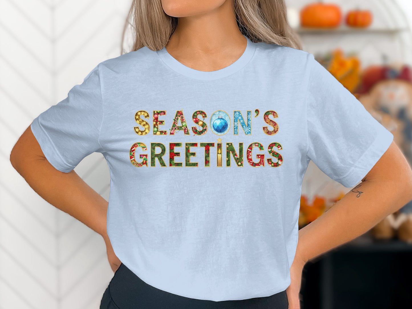 Festive Season's Greetings Shirt for Holiday Cheer