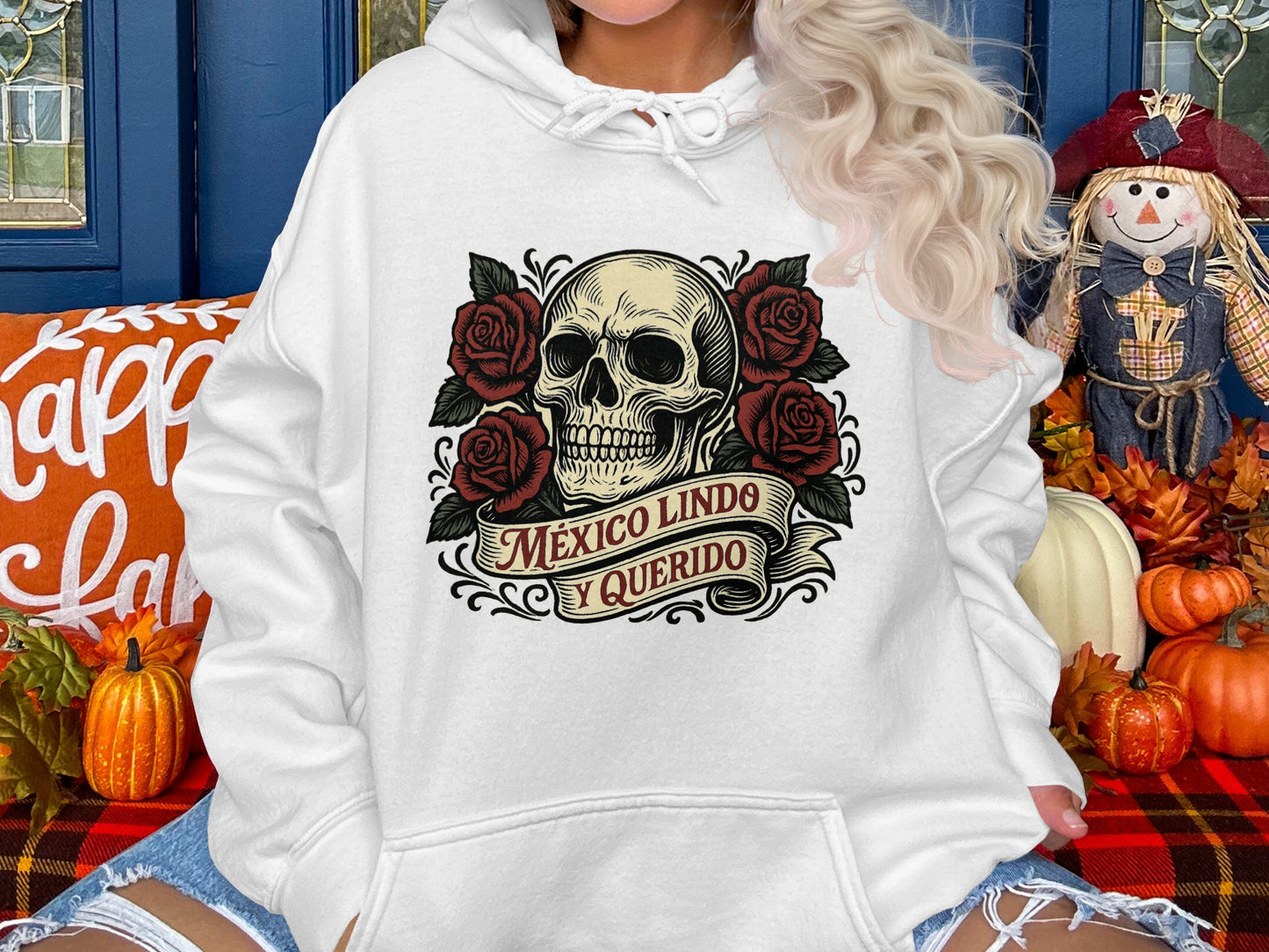México Lindo y Querido Skull Hoodie product