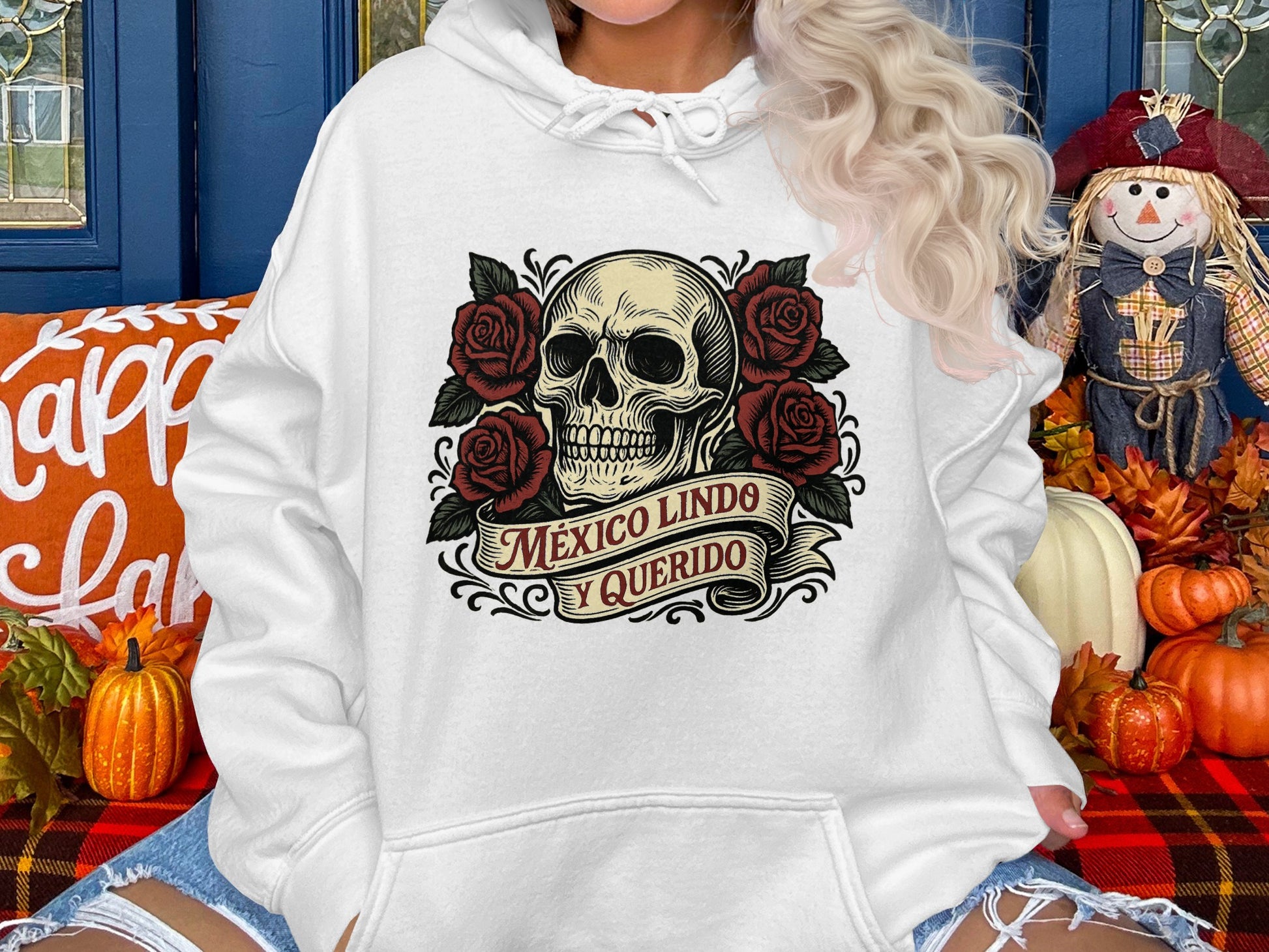 México Lindo y Querido Skull Hoodie product