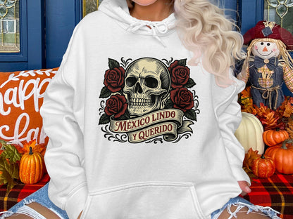 México Lindo y Querido Skull Hoodie product