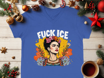 Vibrant Frida Kahlo Art Statement T-Shirt