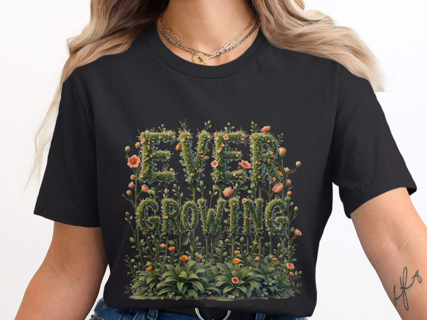 Ever Growing Nature Inspired Graphic T-shirt Product