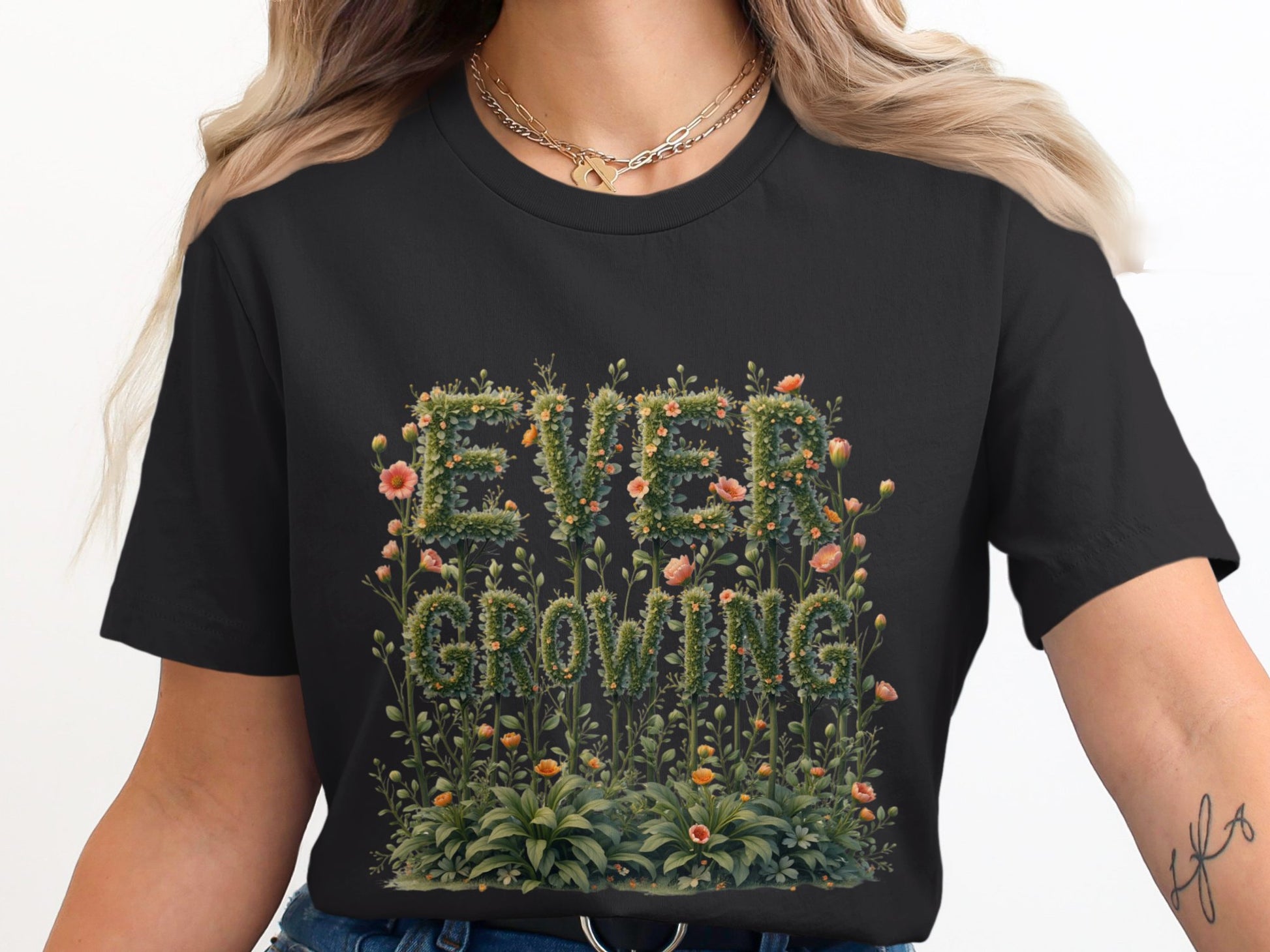 Ever Growing Nature Inspired Graphic T-shirt Product
