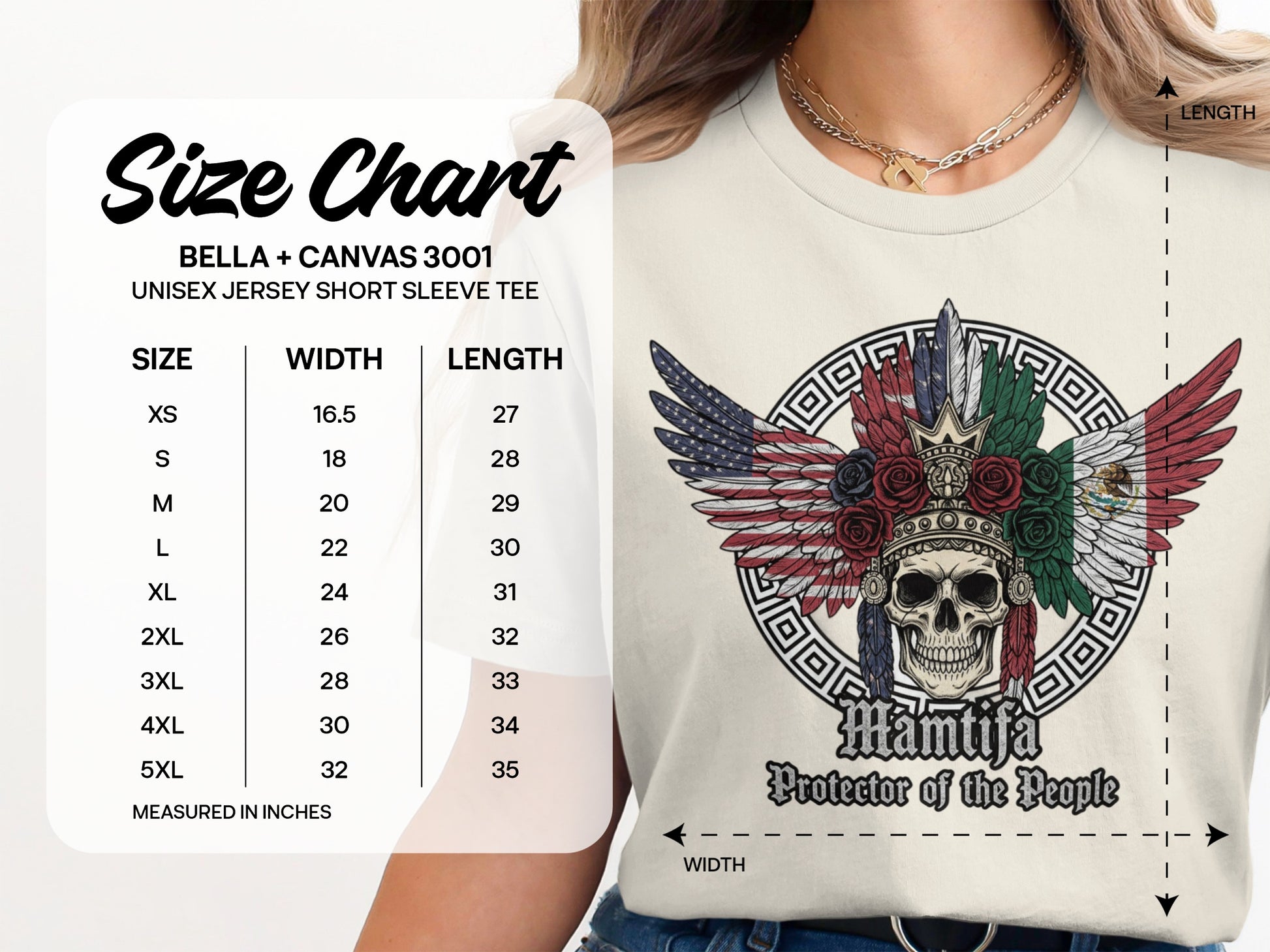 Skull with Wings and Flowers Unisex Tee