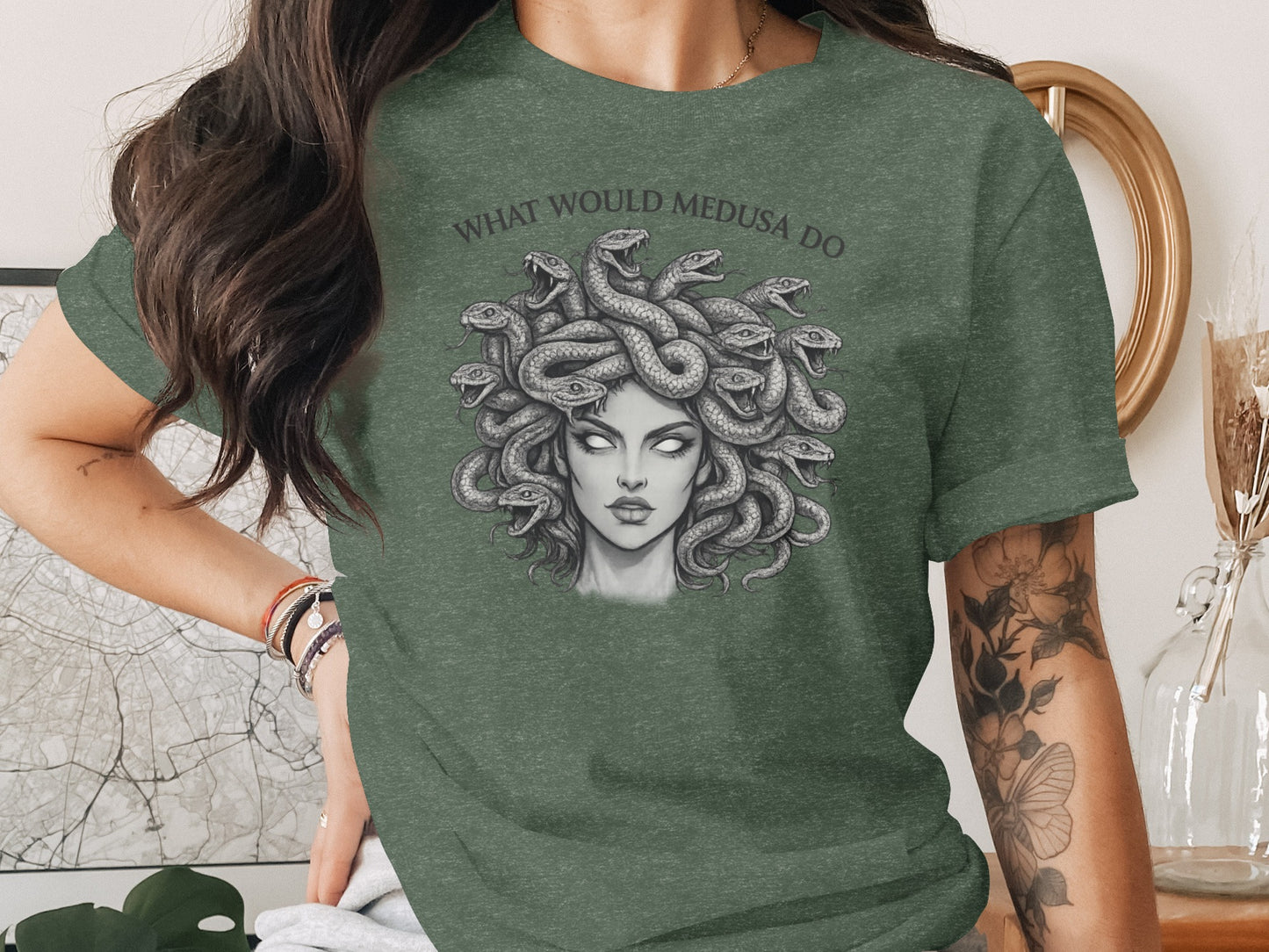 What Would Medusa Do Snake Hair Greek Mythology T-Shirts