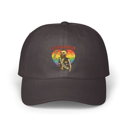 Love Warrior Skeleton Rainbow Heart Design Hat product type