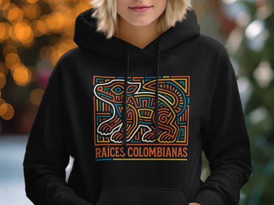 Raíces Colombianas Creative Pattern Hoodie product