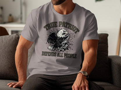 True Patriot Defends All People Graphic T-shirt