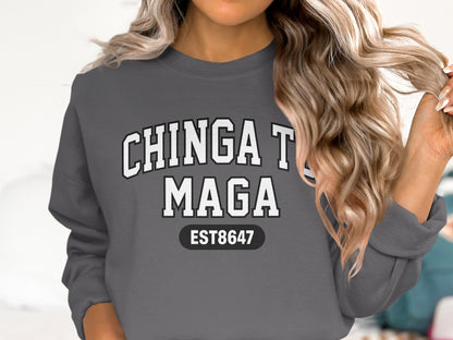 Chinga Tu Maga EST8647 Graphic Sweatshirt